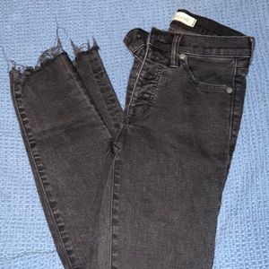 Black madewell jeans size 24, 9inch high waist